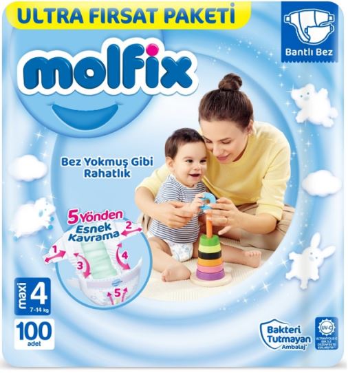 Molfix Molfix dortnumara 100 Adet