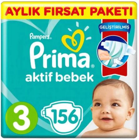 Prima Aktif-Bebek ucnumara 156 Adet